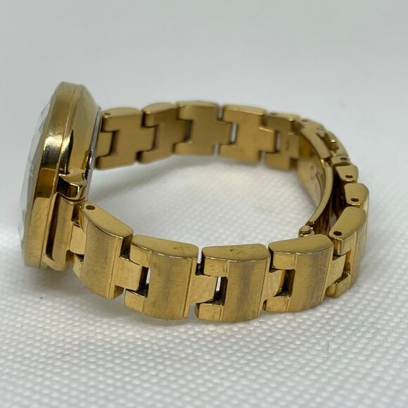 Alba gold tone women date watch 28mm analog fits a small wrist size 5” running - Picture 3 of 7